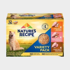 Nature's Recipe Wet Dog Food, 12 cup Variety Pack,